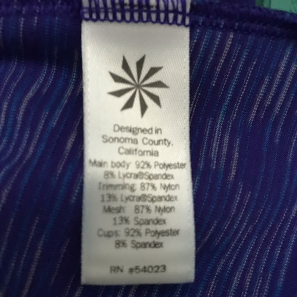 Athleta Work Out tank size M - Royal Blue - Picture 5 of 5